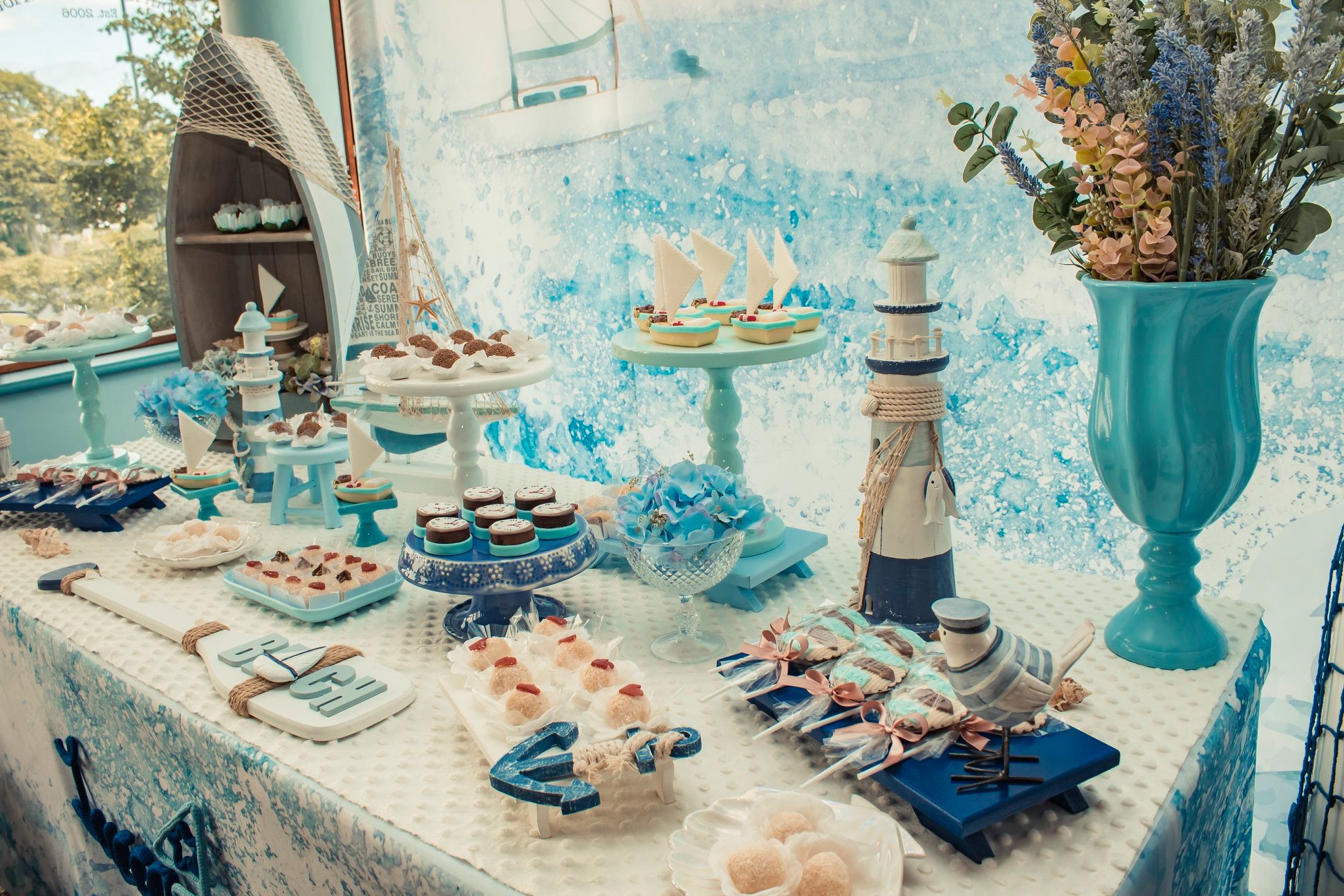 baby shower garçon table dessert belle formation